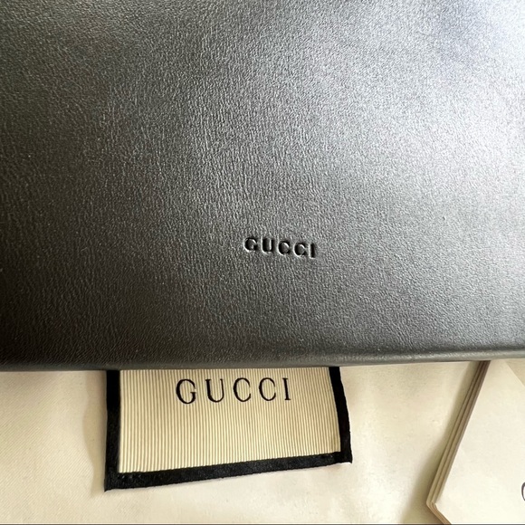 Gucci Black Sylvie Clutch Envelope Bag - Picture 10 of 15
